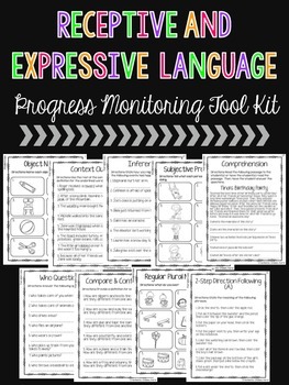 Preview of Receptive and Expressive Language Progress Monitoring Tool Kit