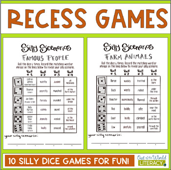 Preview of Recess Dice Games