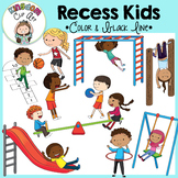 Recess Kids Clip Art