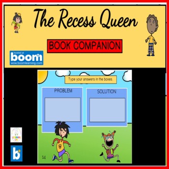 Preview of Recess Queen Book Companion BOOM CARDS