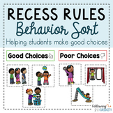 Recess Rules: Playground Behavior Sort | SEL Activity | Ru