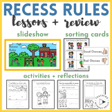Recess Rules Slideshow, Sort, Activities, Worksheets, Post