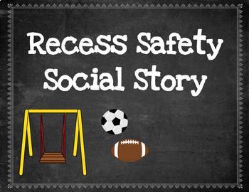 Preview of Recess Rules Social Story