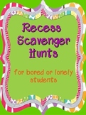 Recess Scavenger Hunts for Bored or Lonely Kids