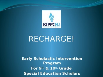 Preview of Recharge Initiative: Intervention Program for Special Education Students