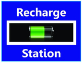 Recharge Station Sign for Time out or Think time Center