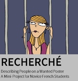 Recherché Wanted Poster - Describing People for Novice Fre