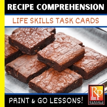 Preview of LIFE SKILLS: RECIPE COMPREHENSION - Cooking Activities | Special Ed | Activities