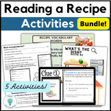 Reading a Recipe Worksheets and Activities for Life Skills