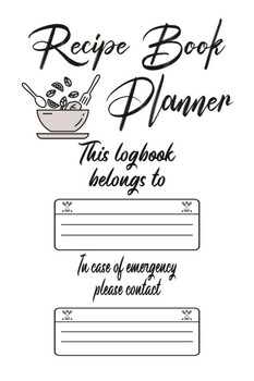 Preview of Recipe Book Journal Log Book
