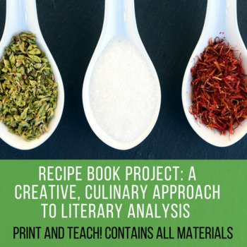 Preview of Recipe Book Project A Creative Culinary Approach to Literary Analysis