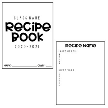 Create Your Own Healthy Recipe Book, Family and Consumer Sciences