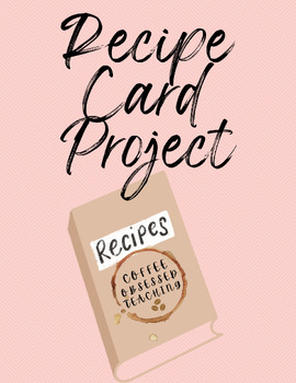 Preview of Recipe Card Project