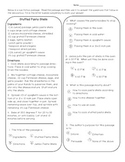 Recipe Card reading comprehension and math passage