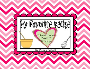 Preview of Recipe Cards {How to Writing Template} *FREEBIE*