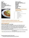 Recipe Food Project and Rubric and Reading Comprehension