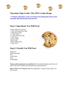 Preview of Recipe:  Just One Cookie
