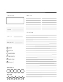 Recipe Outline Page