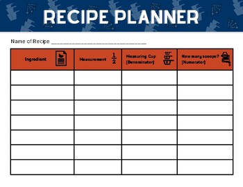 Preview of Recipe Planner