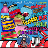 Recipe for Great Teaching clip art. Color and B&W.  1000 f