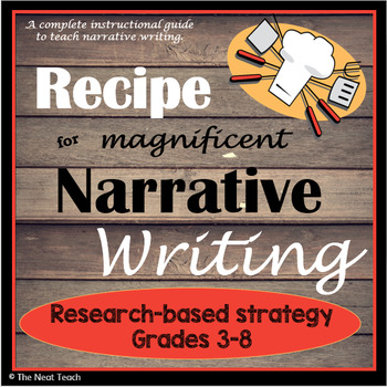 Preview of Recipe for Narrative Writing (researched-based strategy)