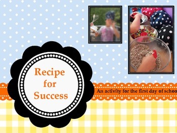 Preview of Recipe for Success First Day of School Activity | FREE Back to School Activity