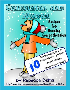 Preview of Recipes for Reading Comprehension - Christmas and Winter Themes