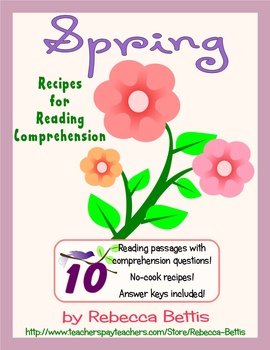 Preview of Recipes for Reading Comprehension - Spring Themes