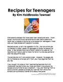 Recipes for Teenagers by Kim Holdbrooks Townsel 2013