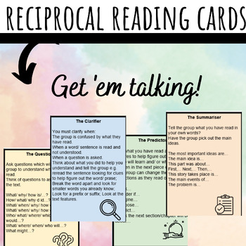 Preview of Reciprocal Reading Task Cards