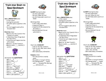Reciprocal Teaching Student Bookmark by LambReads | TpT
