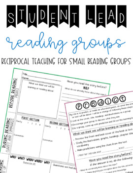 Preview of Student Lead Reading Groups | Reciprocal Teaching | Reading Groups | Book Study