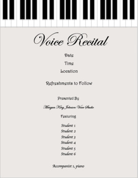 Preview of Recital Invitation