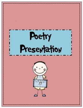 Preview of Reciting Poetry Presentation Letter and Rubric