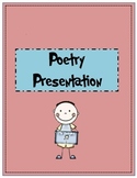 Reciting Poetry Presentation Letter and Rubric