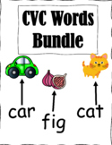 Recognising, reading , writing and matching CVC words Bundle