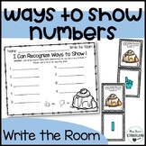 Recognize Ways to Show Numbers--Write the Room Flip Cards,