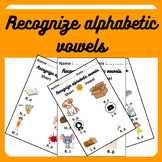 Recognize alphabetic vowels