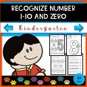 Preview of Counting Number 1-10 and ZERO Worksheets