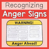 Anger Warning Signs Activity For Lessons On Identifying An