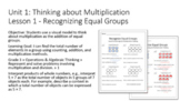 Recognizing Equal Groups as Addition and Multiplication