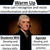 Recognizing Misinformation, Disinformation, and Conspiracy