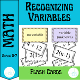 Recognizing Variables in Expressions