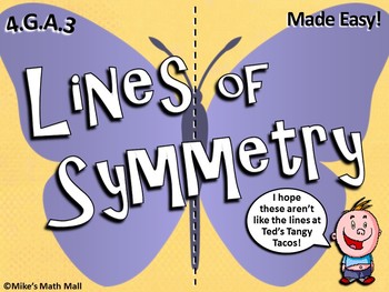 Preview of Recognize a Line of Symmetry - (PowerPoint Only)