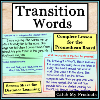 transition words in narrative writing