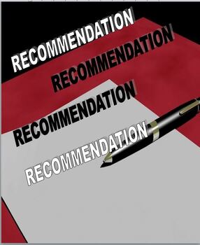 Preview of Recommendation Letter (Student) {EDITABLE)