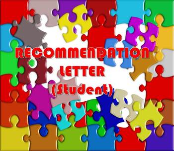 Preview of Recommendation Letter (Student) {EDITABLE)