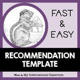 Recommendation Template