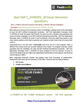 C-FIORDEV-22 PDF Testsoftware | Sns-Brigh10