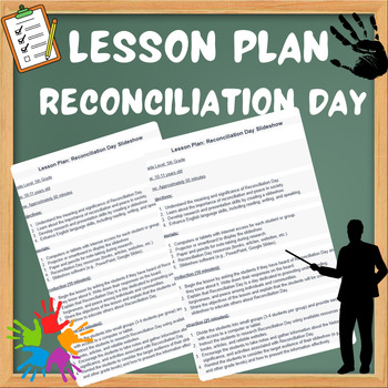 Preview of Reconciliation Day Lesson Plan for 3th Grade | Interactive Activities and Cultur